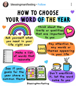 Chosing Your Word Of The Year