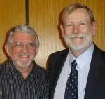 Roger Saxelby with Roy Hunter 
